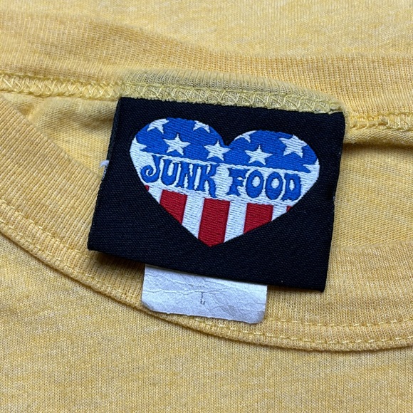 Junk Food “Mamacita” Speedy Gonzalez Yellow Y2K Ringer Tee, Sz L - Picture 8 of 12
